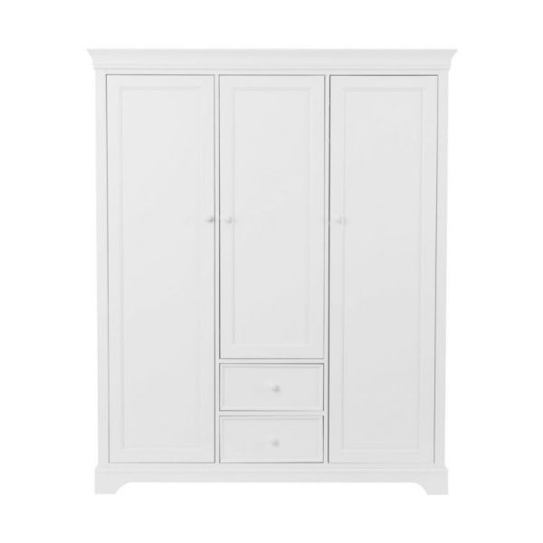 Kidsmill Chateau 3-Deurs Kledingkast Wit