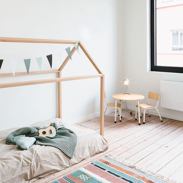 Childhome Huis Bedframe Naturel 90 x 200 cm
