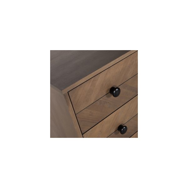 Europe Baby Beau Babykamer Walnoot |  Bed 60 x 120 cm + Commode