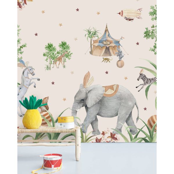 Creative Lab Amsterdam Elephant Setting Behang 200 x 280 cm
