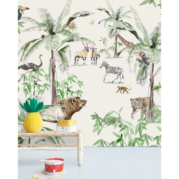 Creative Lab Amsterdam Just Another Day In The Jungle Behang 200 x 280 cm