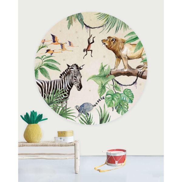Creative Lab Amsterdam King Of The Jungle Behangcirkel 95 cm