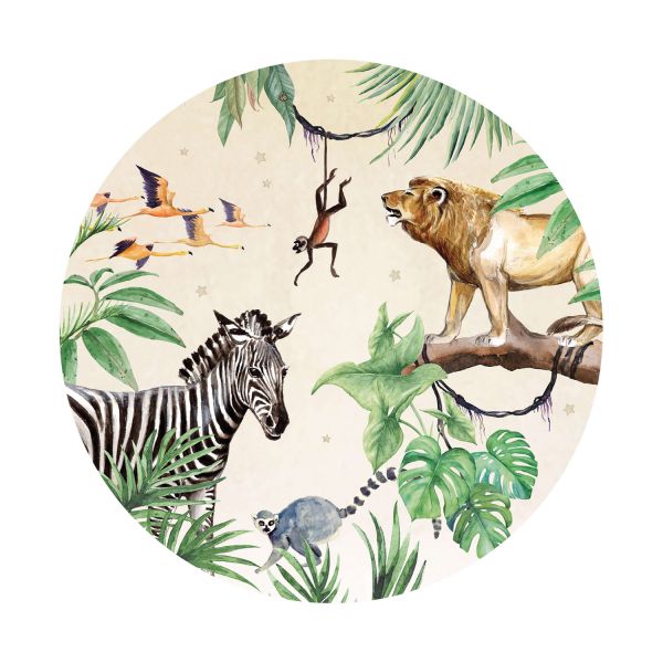 Creative Lab Amsterdam King Of The Jungle Behangcirkel 95 cm