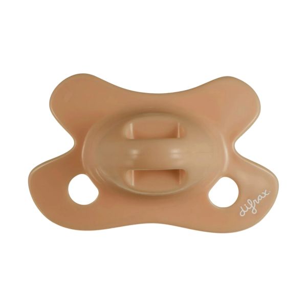 Difrax Uni Fopspeen - Rond - -2/+2 Mnd - Caramel