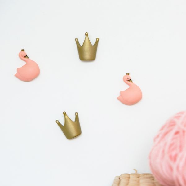 Atelier Pierre Dame Blanche Magneetjes Peach 4 Stuks