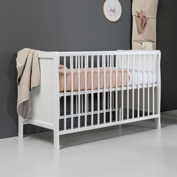 Europe Baby Sarah Babykamer Wit | Bed 60 x 120 cm + Commode