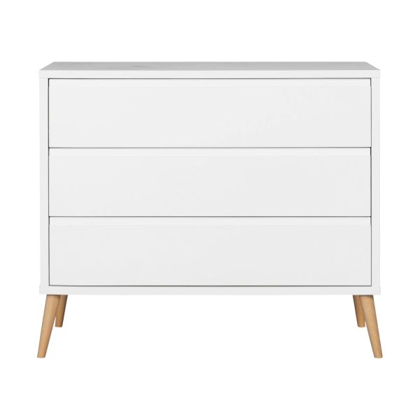 Europe Baby Sterre Babykamer Wit / Naturel | Ledikant 70 x 140 cm + Commode