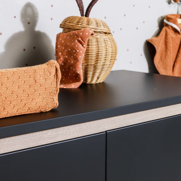 Europe Baby Sterre Commode XL Zwart / Oak