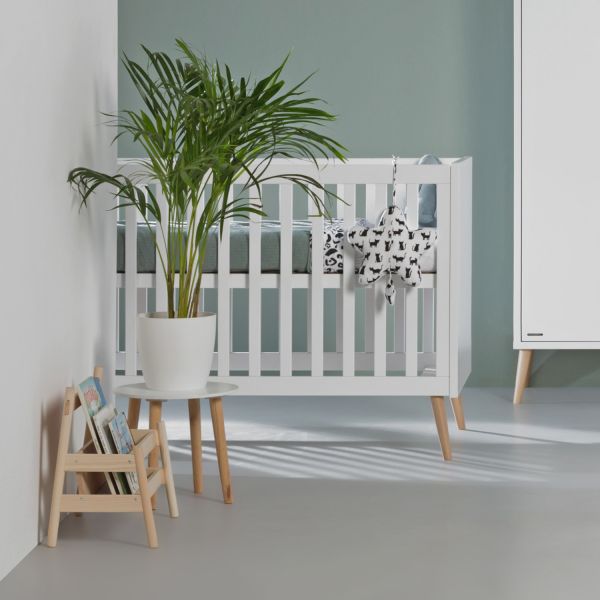 Europe Baby Sterre Ledikant - 70 x 140 cm - Wit / Naturel