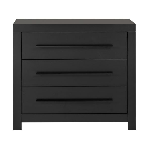 Europe Baby Vittoria III Babykamer Zwart | Bed 70 x 140 cm + Commode + Kast