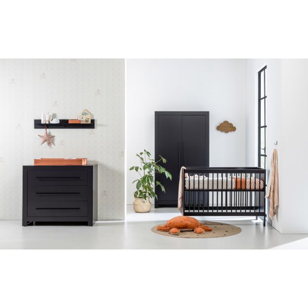 Europe Baby Vittoria III Kledingkast 2-Deurs Zwart