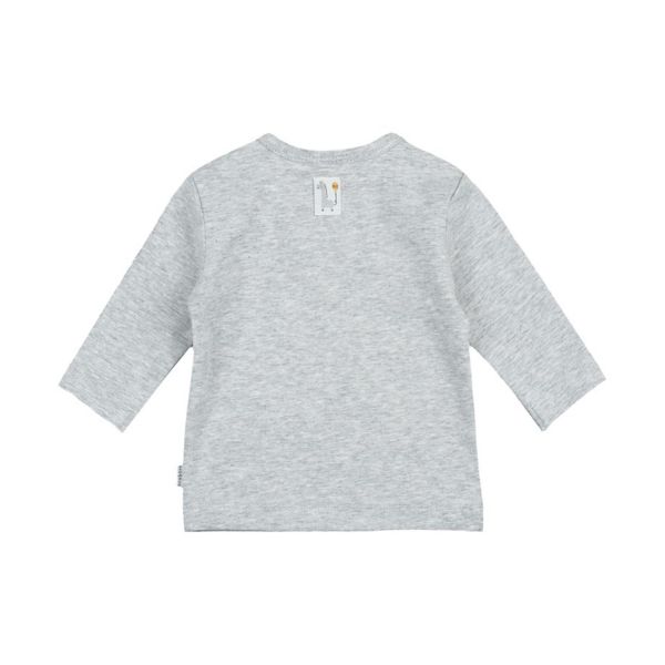 Feetje Hello Sunshine T Shirt Lange Mouwen Grijs Melange