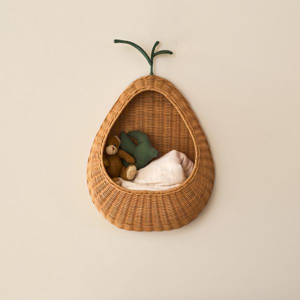 Ferm Living Gevlochten Wandmand Pear - Natural
