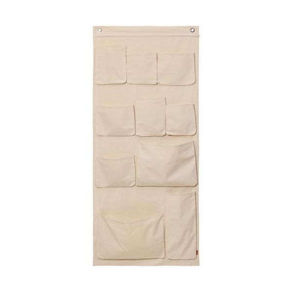 Ferm Living Canvas Wall Pocket XL Off-White