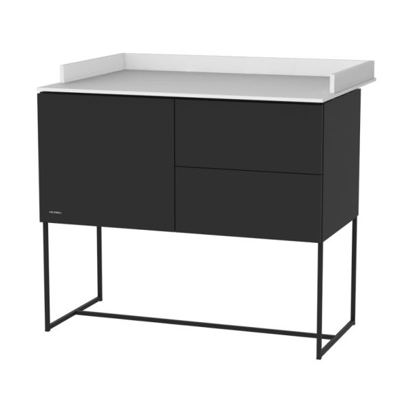 Kidsmill Intense II  Commode 1D / 2L Mat Zwart - Zwart - Mat Wit Extra Diep