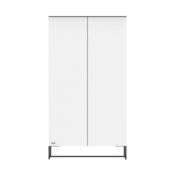 Kidsmill Intense II Kledingkast 2-Deurs Mat Wit - Zwart - Mat Wit