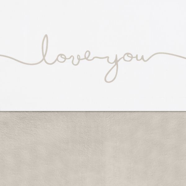Jollein Love You Ledikantlaken Nougat 120 x 150 cm