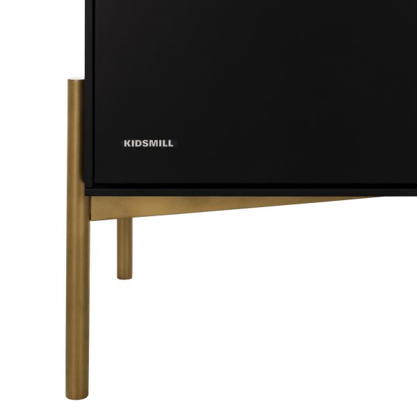 Kidsmill Boutique Kledingkast 2-Deurs Zwart / Brass