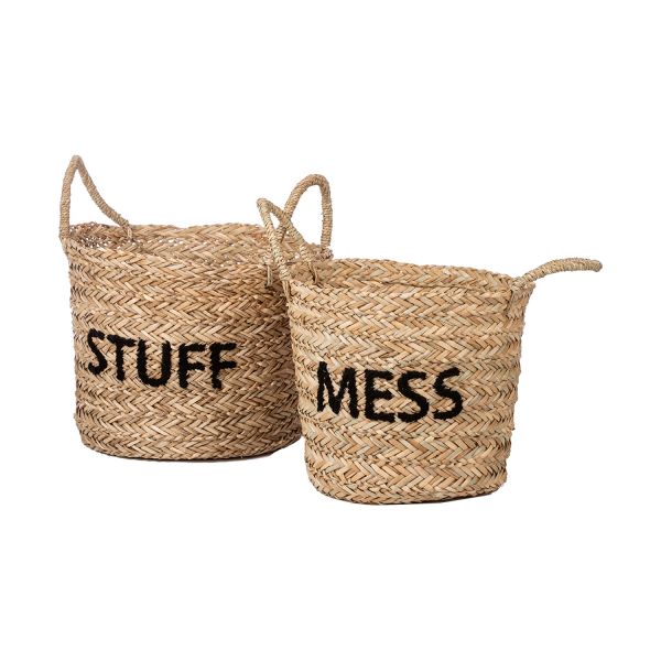 KidsDepot Messy en Stuff Opbergmand Black