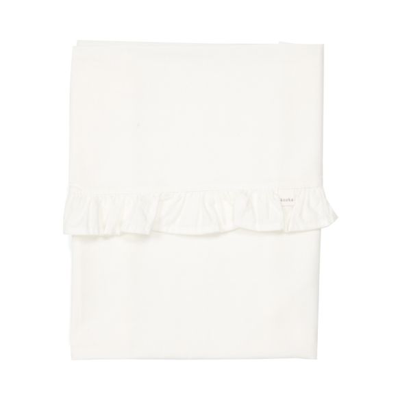 Koeka Ruffle Wieglaken Warm White 80 x 100 cm