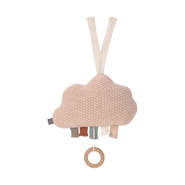 Laessig Cloud Knitted Muziekmobiel Milky / Powder Pink