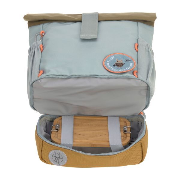 Laessig Rolltop Mini Backpack Nature Light Blue