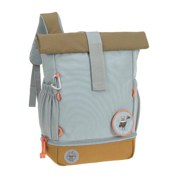 Laessig Rolltop Mini Backpack Nature Light Blue
