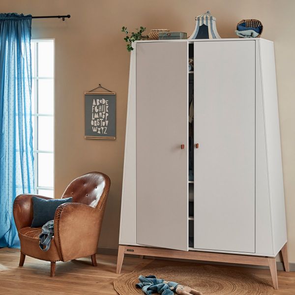 Leander Luna Kledingkast Large White / Oak