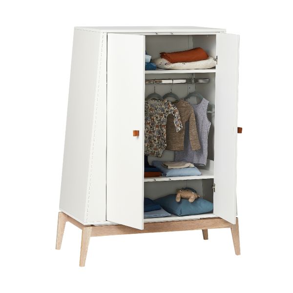 Leander Luna Kledingkast Small White / Oak