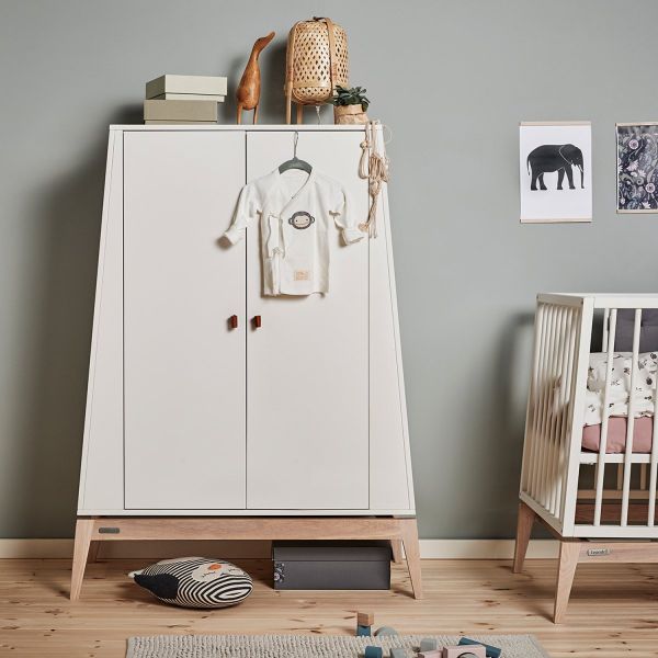 Leander Luna Kledingkast Small White / Oak