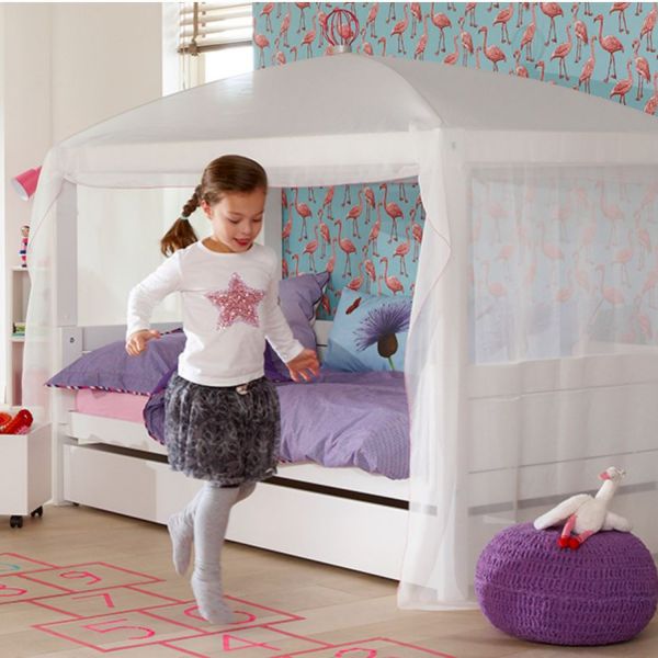 LIFETIME Kidsrooms 4 in 1 Bedcombinatie Wit Gelakt