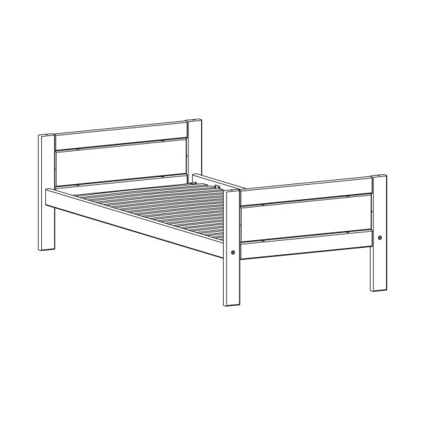LIFETIME Kidsrooms Basisbed Luxe Wit Gelakt