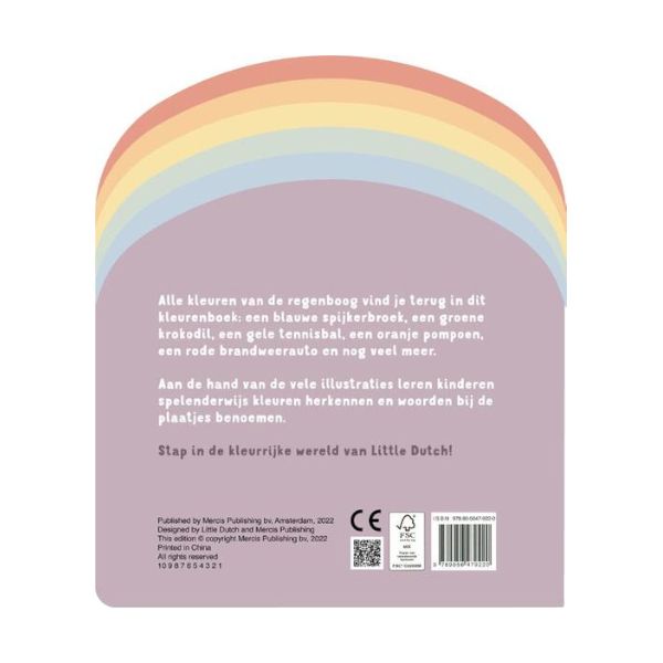 Little Dutch Regenboog Kleurenboek