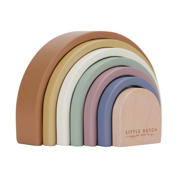 Little Dutch Vintage Houten Regenboog Stapeltoren