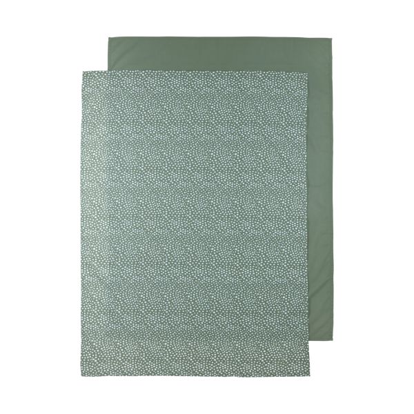 Meyco Cheetah Wieglaken Forest Green 75 x 100 cm 2 Stuks
