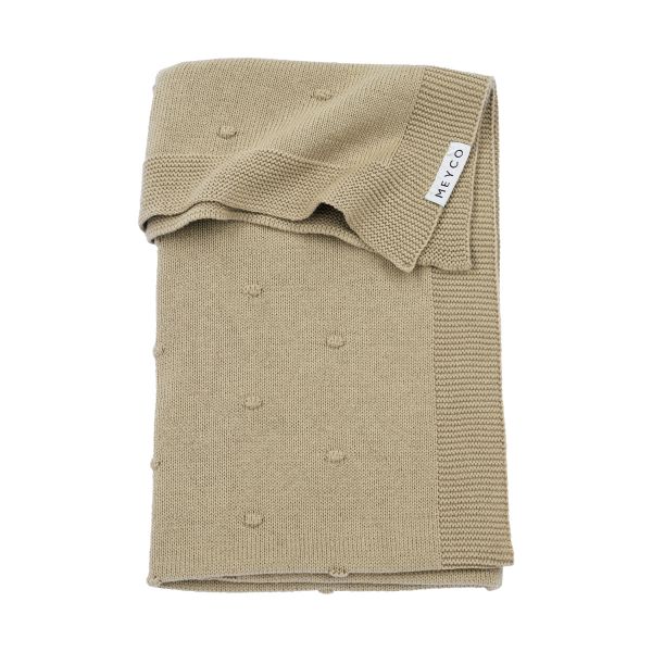 Meyco Mini Knots Ledikantdeken 100 x 150 cm Sand