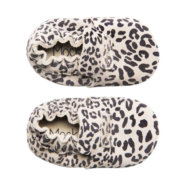 Mavies First Steps Babyschoentjes Leopard Grey Mt. S