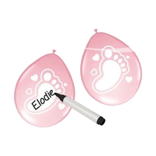 Ootje Kadootje Clouds Beschrijfbare Ballonnen Roze 6 Stuks