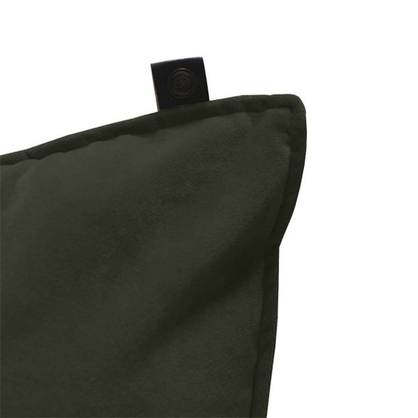 Overseas Middlestitch Velours Kussen Olive 45 x 45 cm