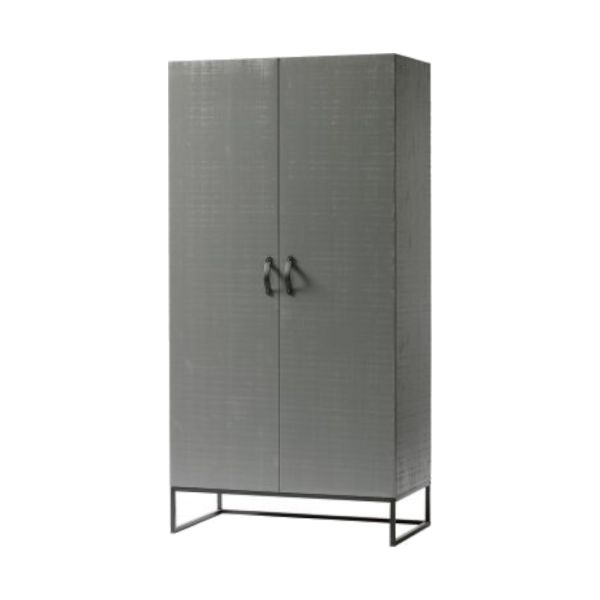 Woood Morris Kast 2-Deurs Grenen Leem