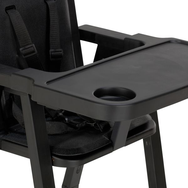 Puck Plain Kinderstoel Met Kussen Zwart