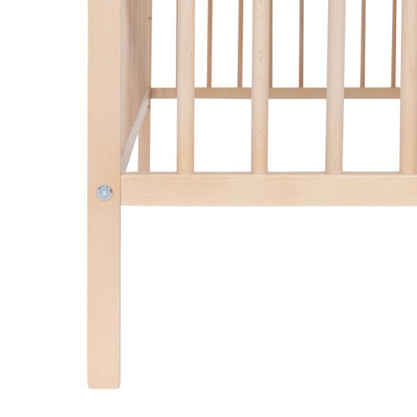Puck Raw Babybed Beuken Natural 60 x 120 cm