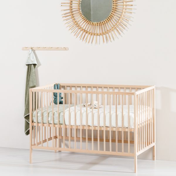Puck Raw Babybed Beuken Natural 60 x 120 cm