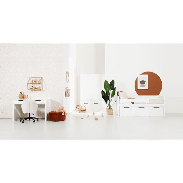 Europe Baby Ralph Kinderkamer Wit | Bed 90 x 200 cm + Bureau