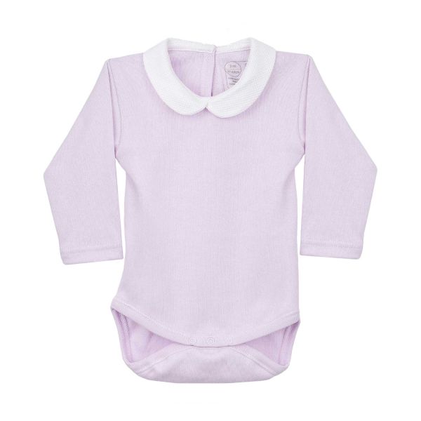Rapife Romper Lange Mouw Met Kraag Rond Pink Mt. 68