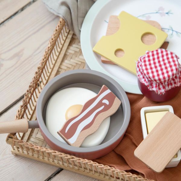 Sebra Houten Ontbijtset