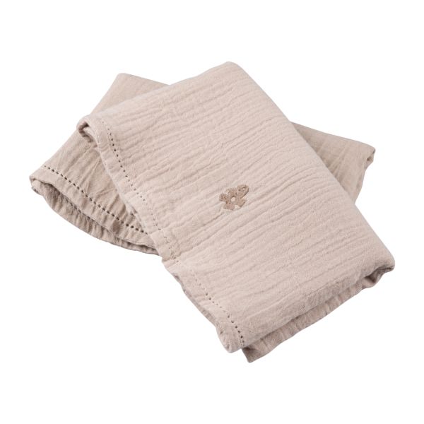 Sebra Aankleedkussen Doeken - 2 Stuks - Muslin - Seabreeze Beige 
