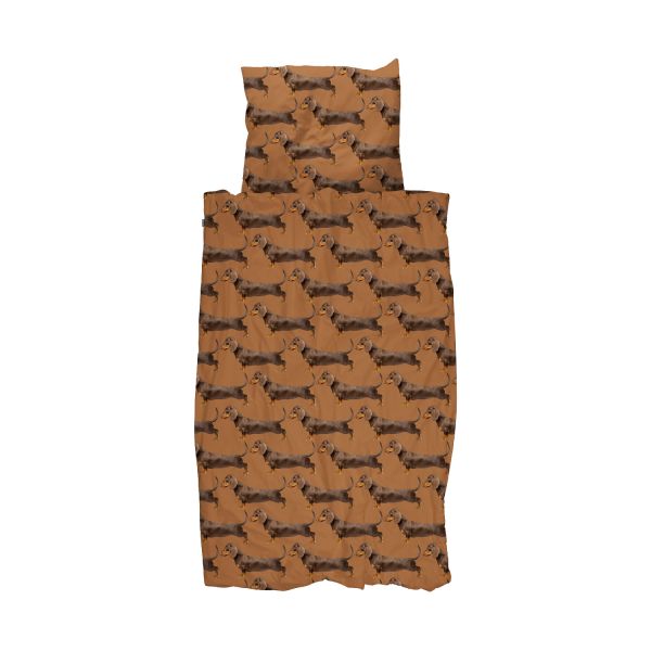 Snurk James Dekbedovertrek Brown 140 x 200 / 220 cm