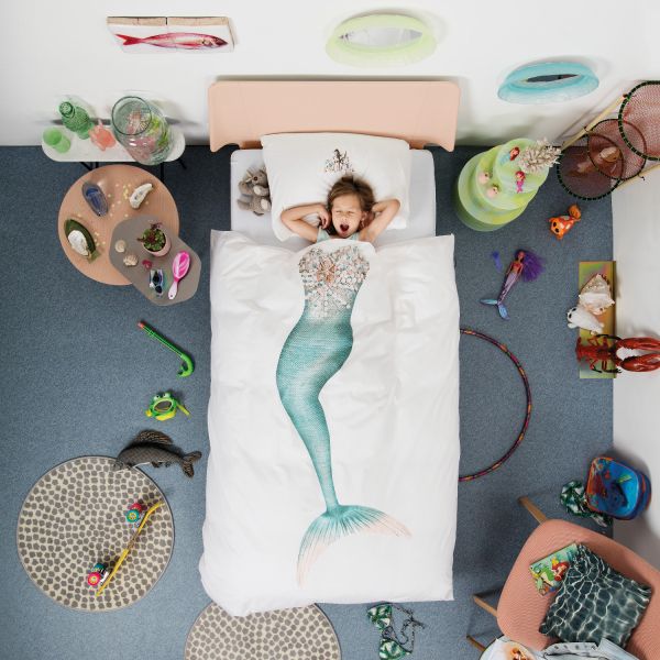 Snurk Mermaid Dekbedovertrek 140 x 200/220 cm
