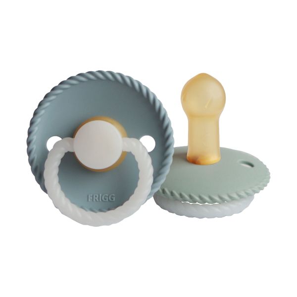 FRIGG Glow In The Dark Rope - Rond - 2 Stuks - 0-6 Mnd - Stone Blue/Sage 